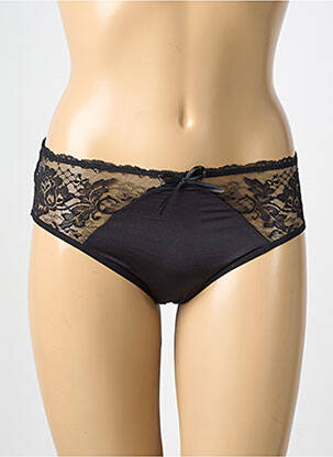 Culotte effet matière satinée noir LISANZA femme