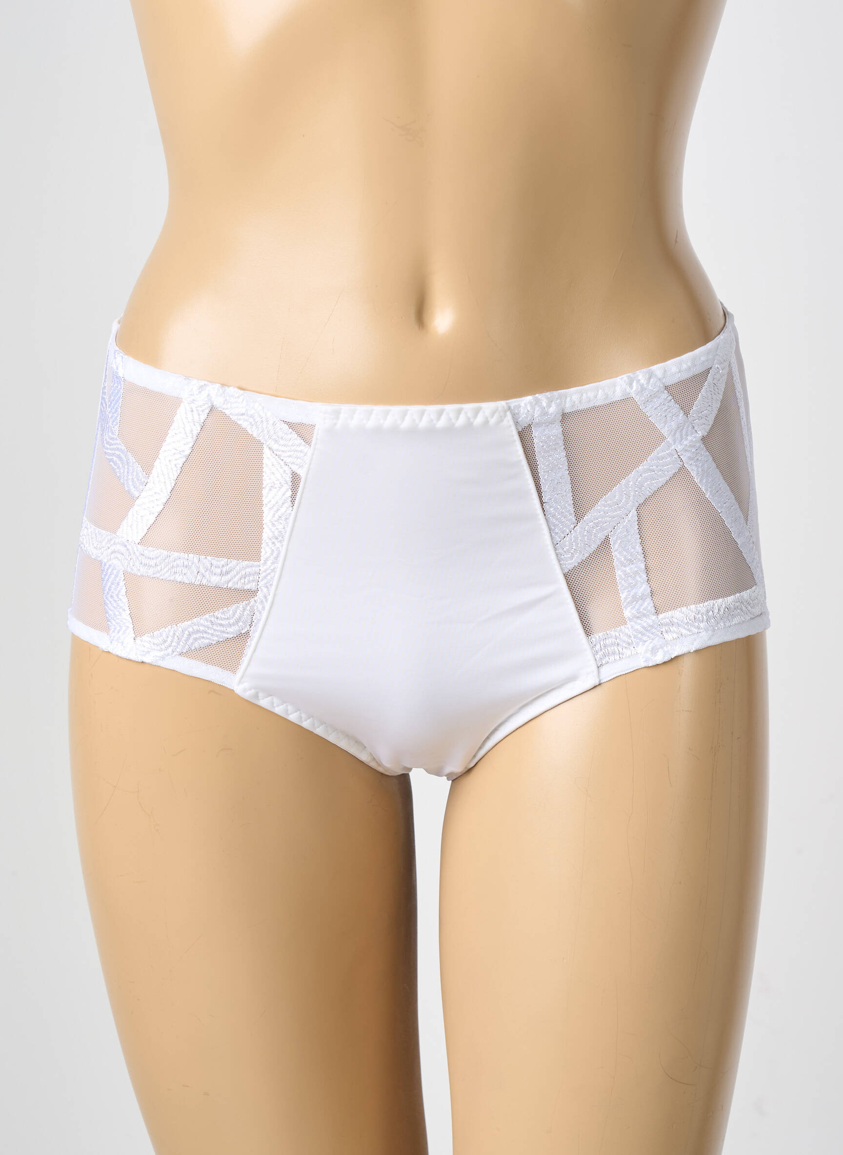 Culotte stretch blanc LOUISA BRACQ femme