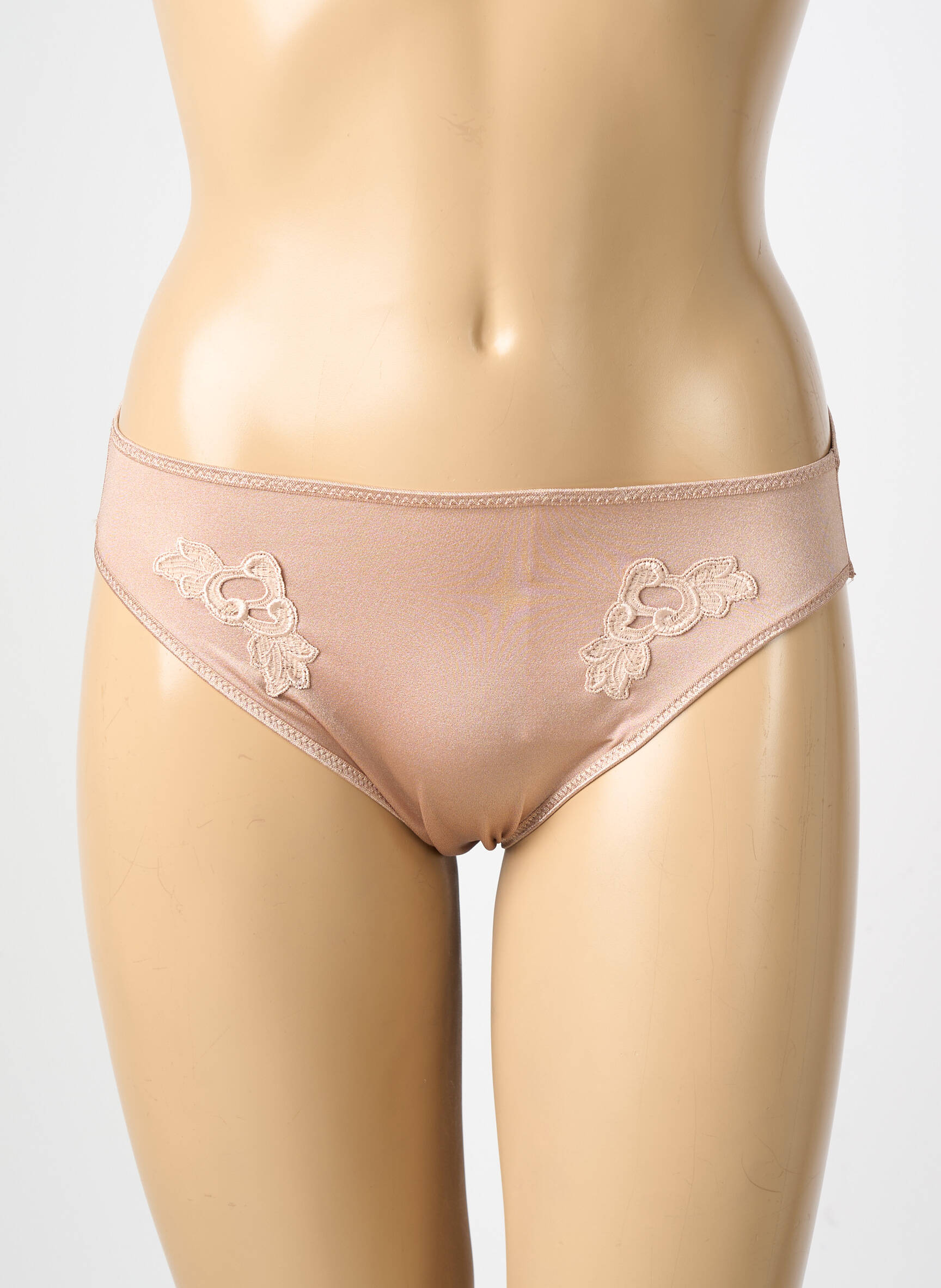 Culotte effet matière satinée marron CHANTELLE femme