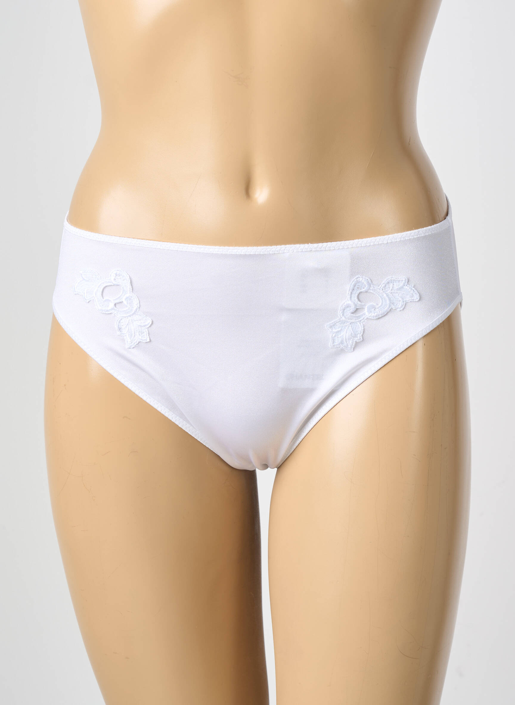 Culotte effet matière satinée blanc CHANTELLE femme