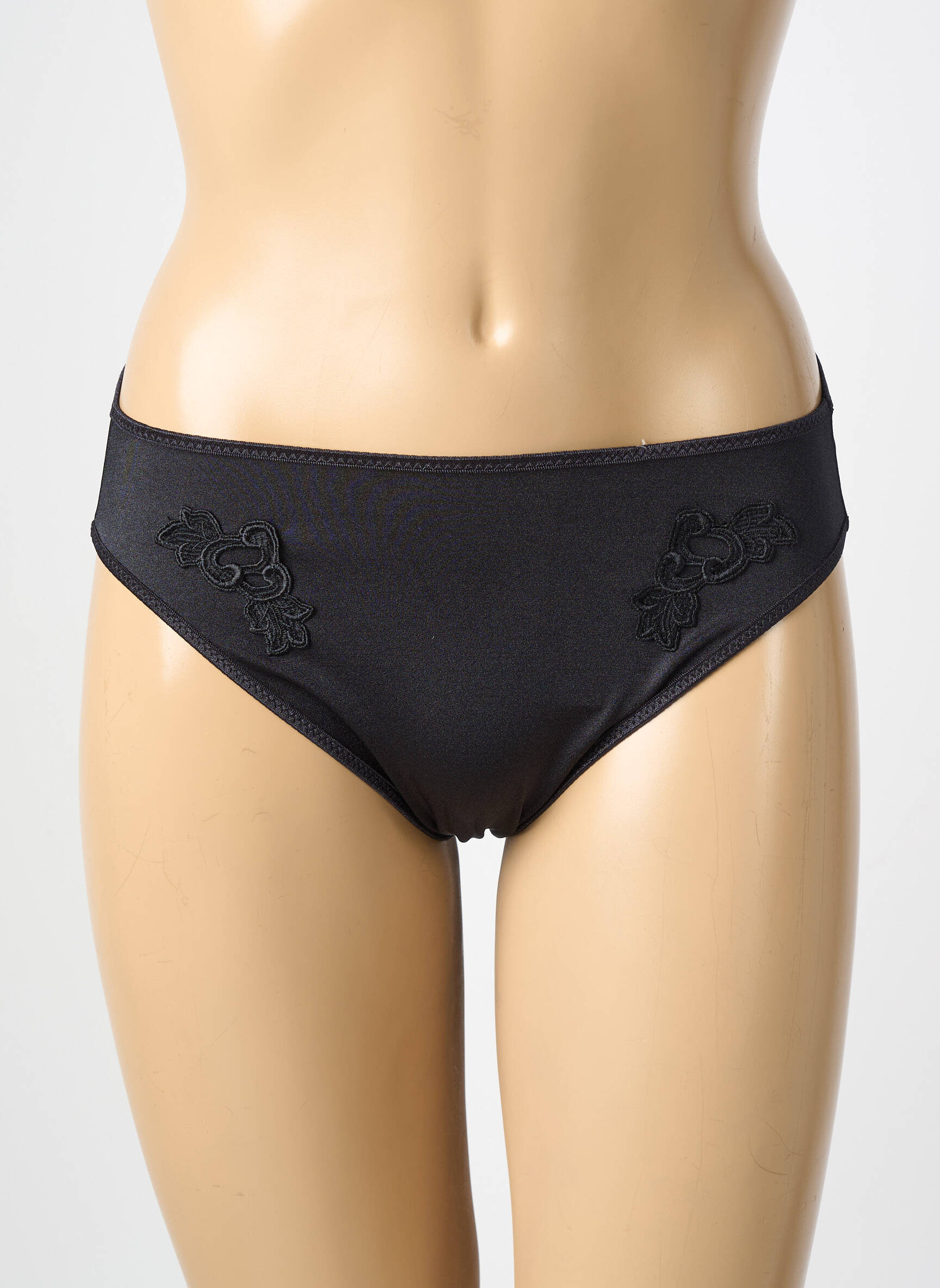 Culotte effet matière satinée noir CHANTELLE femme