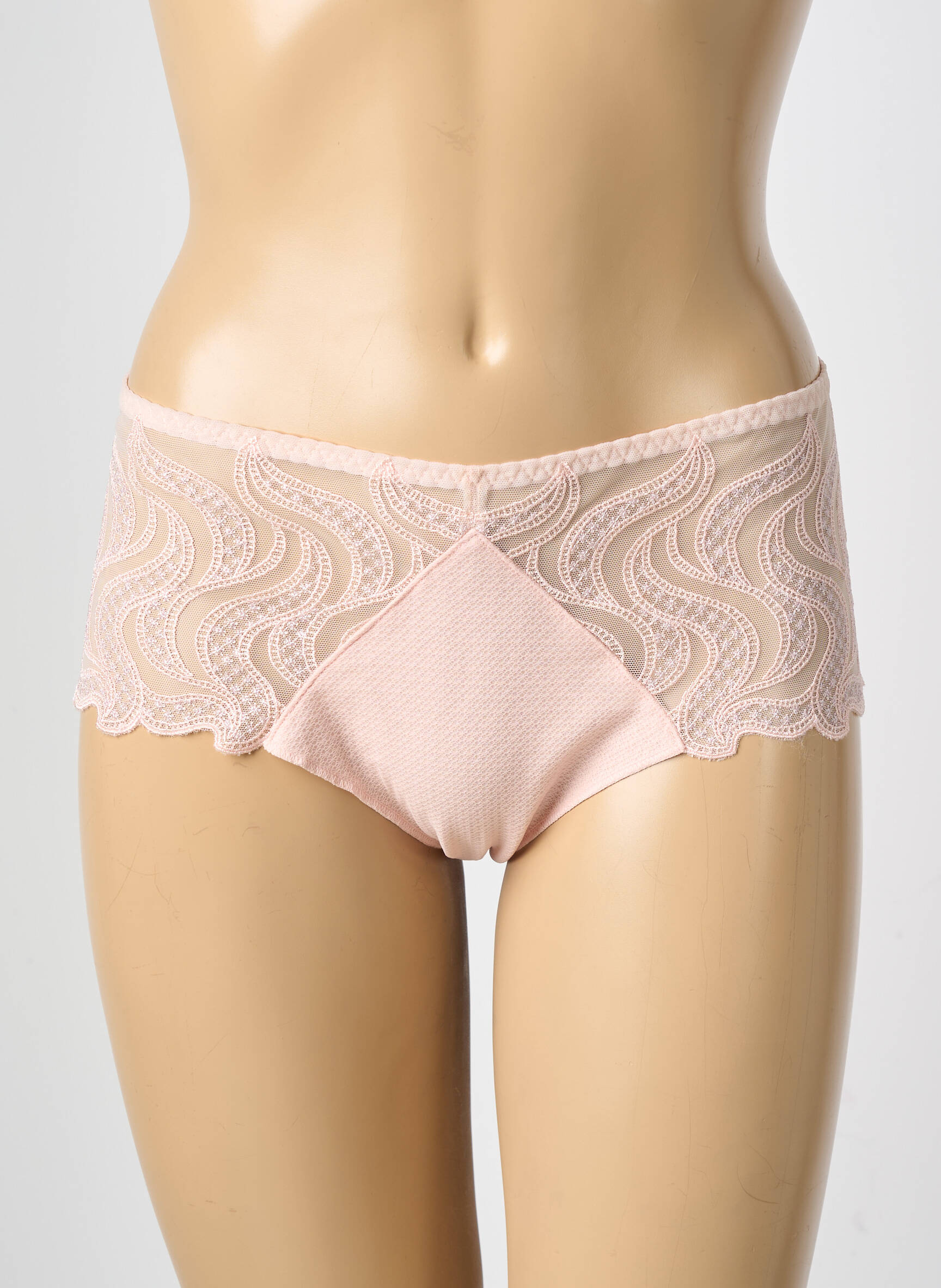 Shorty légère et transparente rose LOUISA BRACQ femme
