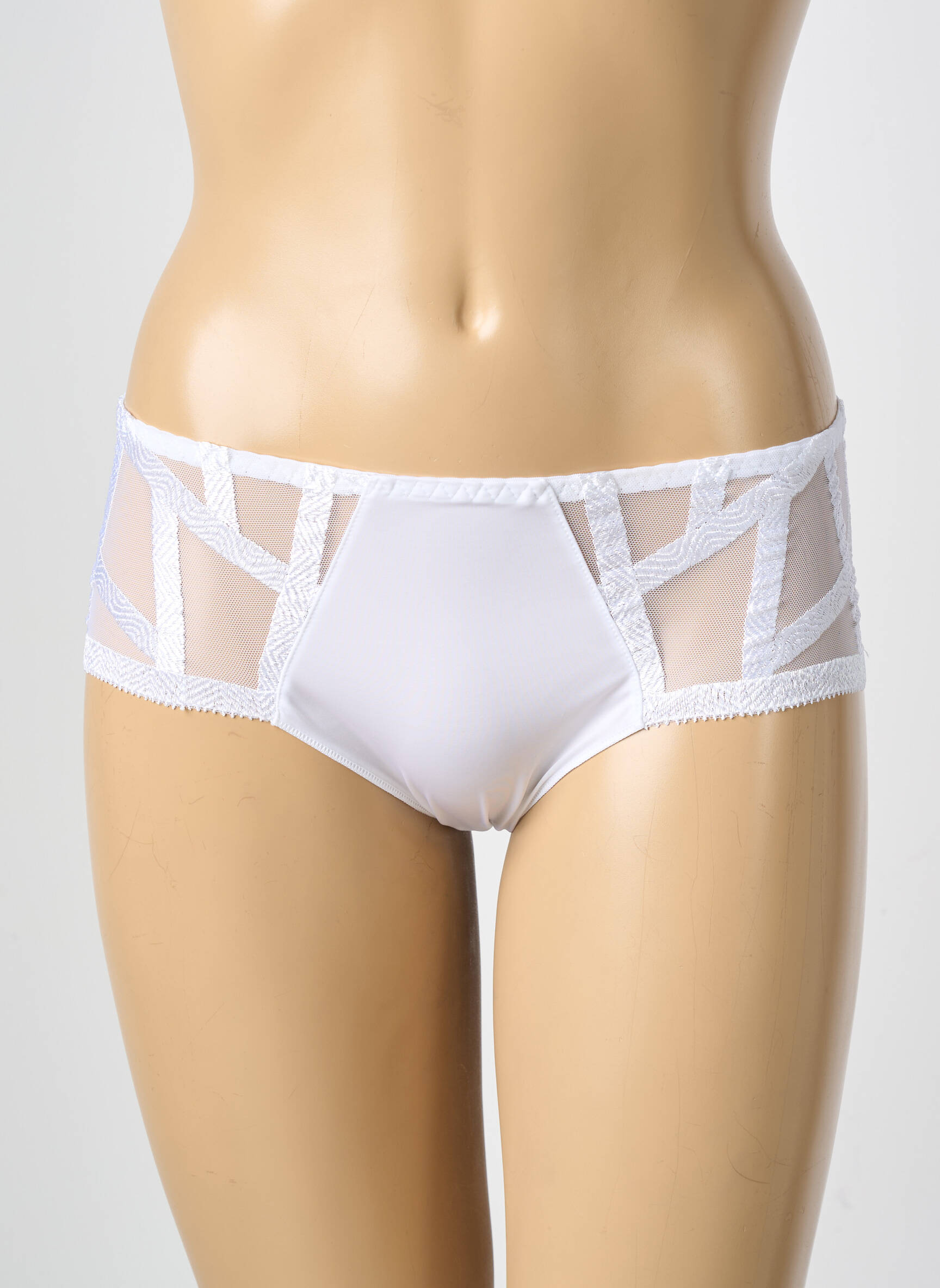 Culotte stretch blanc LOUISA BRACQ femme