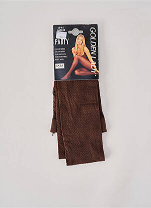 Collants stretch marron GOLDEN LADY femme