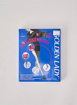 Collants stretch marron GOLDEN LADY femme
