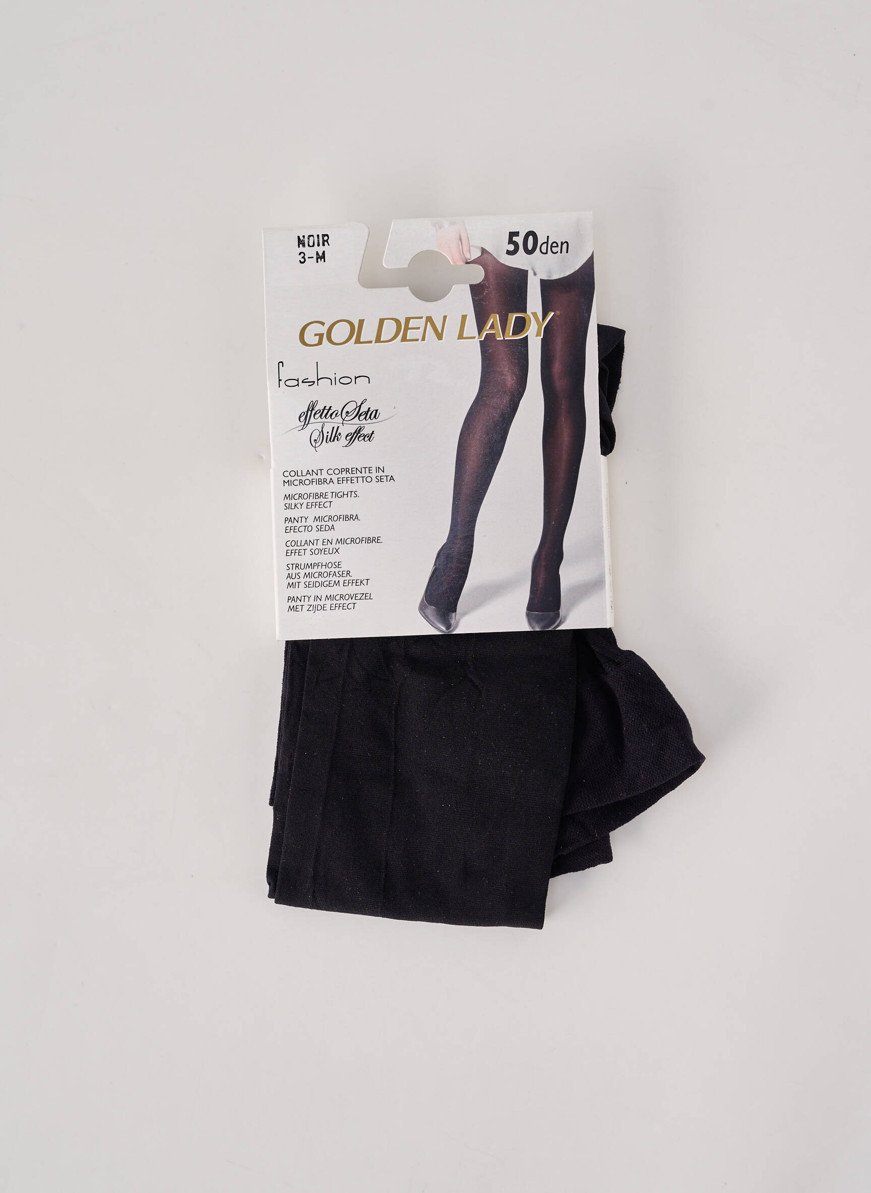 Collants stretch noir GOLDEN LADY femme