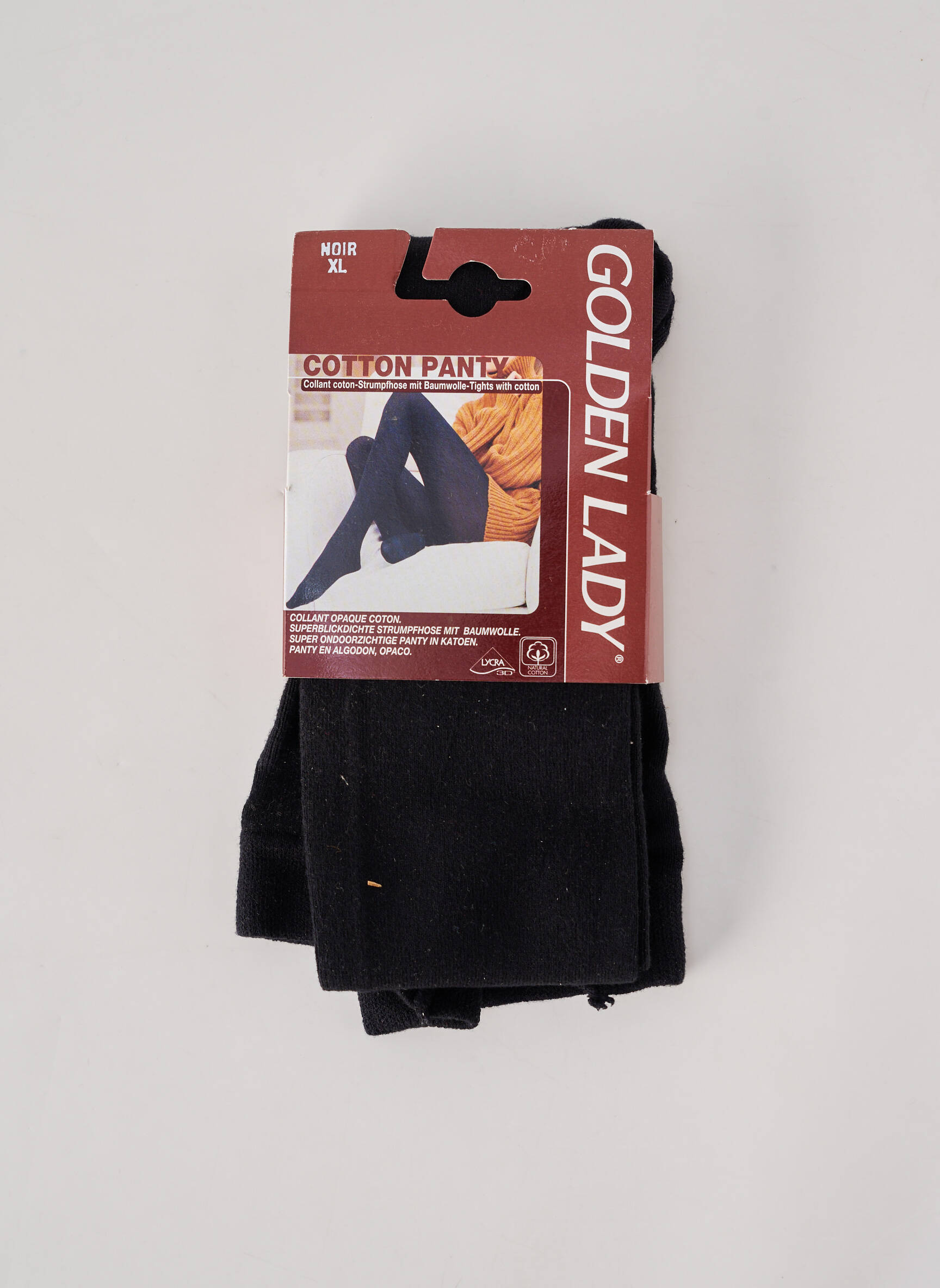Collants stretch noir GOLDEN LADY femme