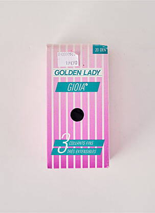 Collants stretch noir GOLDEN LADY femme
