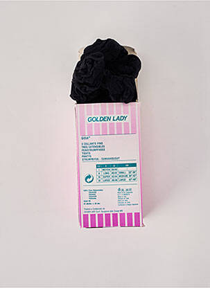 Collants stretch noir GOLDEN LADY femme
