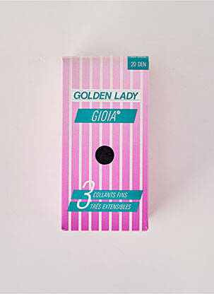 Collants stretch noir GOLDEN LADY femme