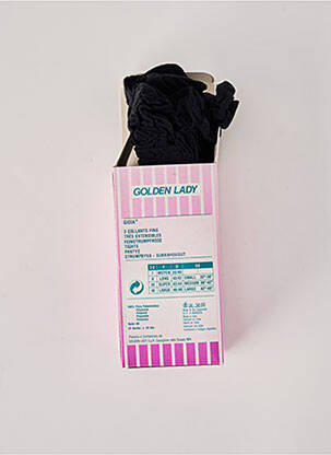 Collants stretch noir GOLDEN LADY femme
