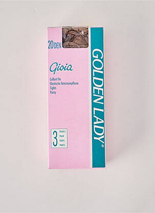 Collants stretch beige GOLDEN LADY femme