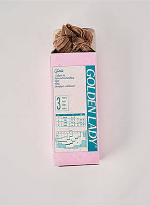 Collants stretch beige GOLDEN LADY femme