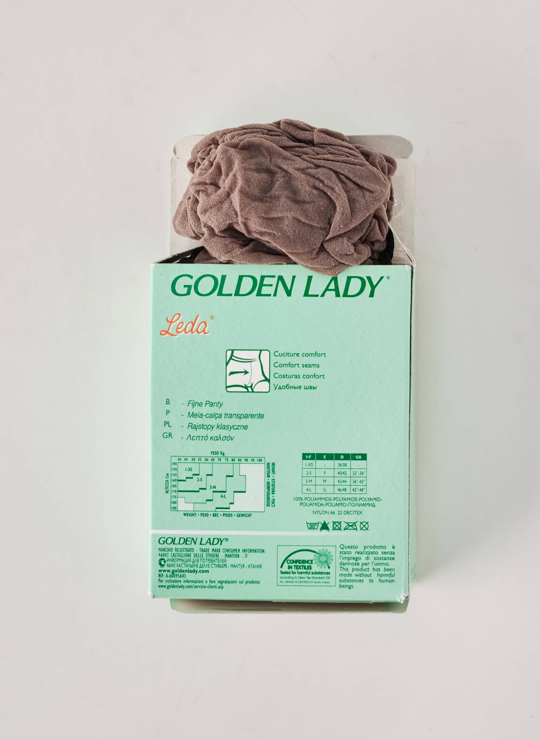 Collants stretch beige GOLDEN LADY femme