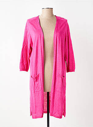 Gilet manches longues manches 3/4 rose YERSE femme