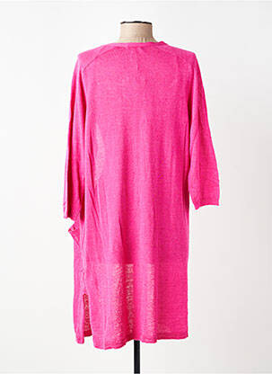 Gilet manches longues manches 3/4 rose YERSE femme