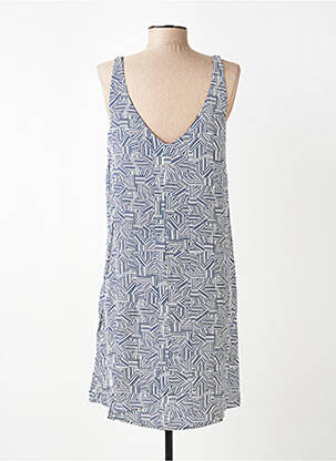 Robe courte sans manche sans manche bleu YERSE femme