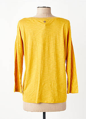 T-shirt manches 3/4 manches 3/4 jaune LOLA ESPELETA femme