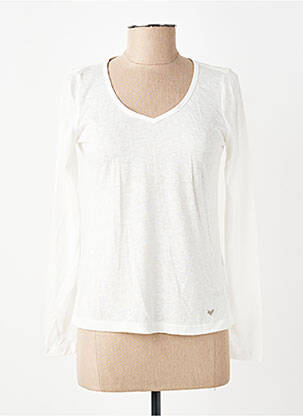 T-shirt manches longues manches longues blanc LPB LES PETITES BOMBES  femme