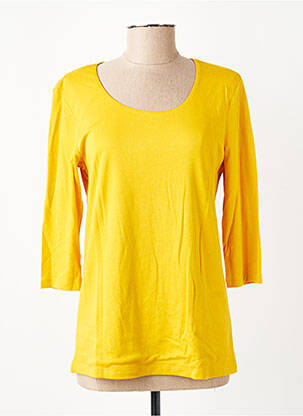 T-shirt manches 3/4 manches 3/4 jaune STREET ONE femme