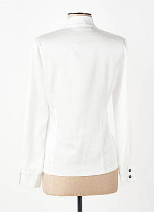 Chemisier coupe cintrée manches longues blanc RINASCIMENTO femme