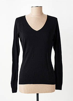 Pull coupe cintrée manches longues noir RINASCIMENTO femme