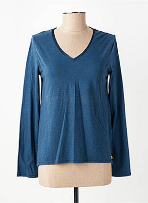T-shirt manches longues manches longues bleu YERSE femme