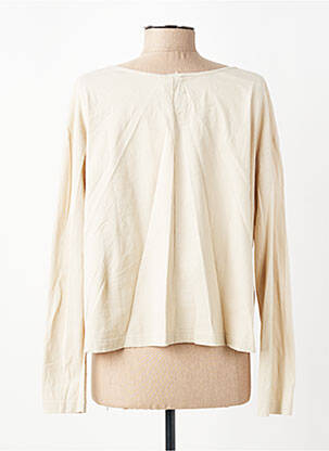 T-shirt manches longues manches longues beige AMERICAN VINTAGE femme