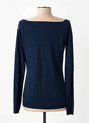 Pull coupe cintrée manches longues bleu RINASCIMENTO femme