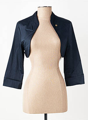 Boléro coupe cintrée bleu RINASCIMENTO femme