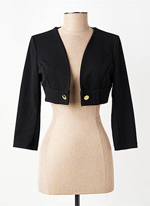 Boléro tissage crêpe noir RINASCIMENTO femme