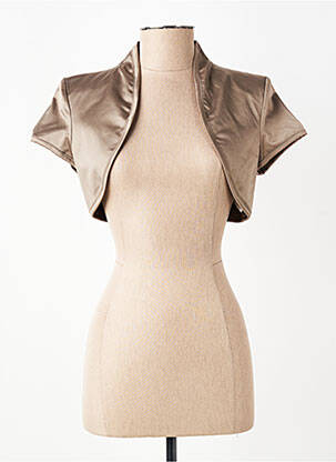 Boléro manches courtes marron RINASCIMENTO femme