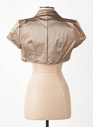 Boléro manches courtes marron RINASCIMENTO femme