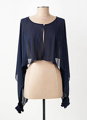 Boléro col rond bleu RINASCIMENTO femme