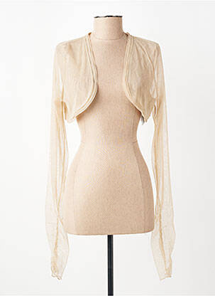 Boléro manches longues beige RINASCIMENTO femme