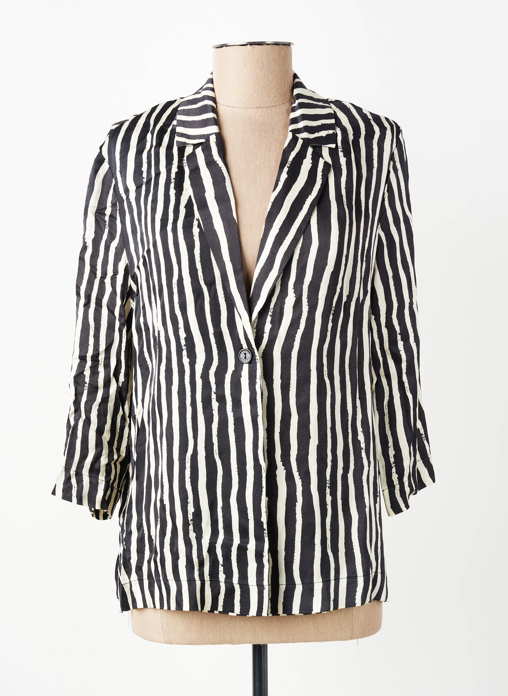 Blazer fermeture boutonnée sur le devant noir YERSE femme