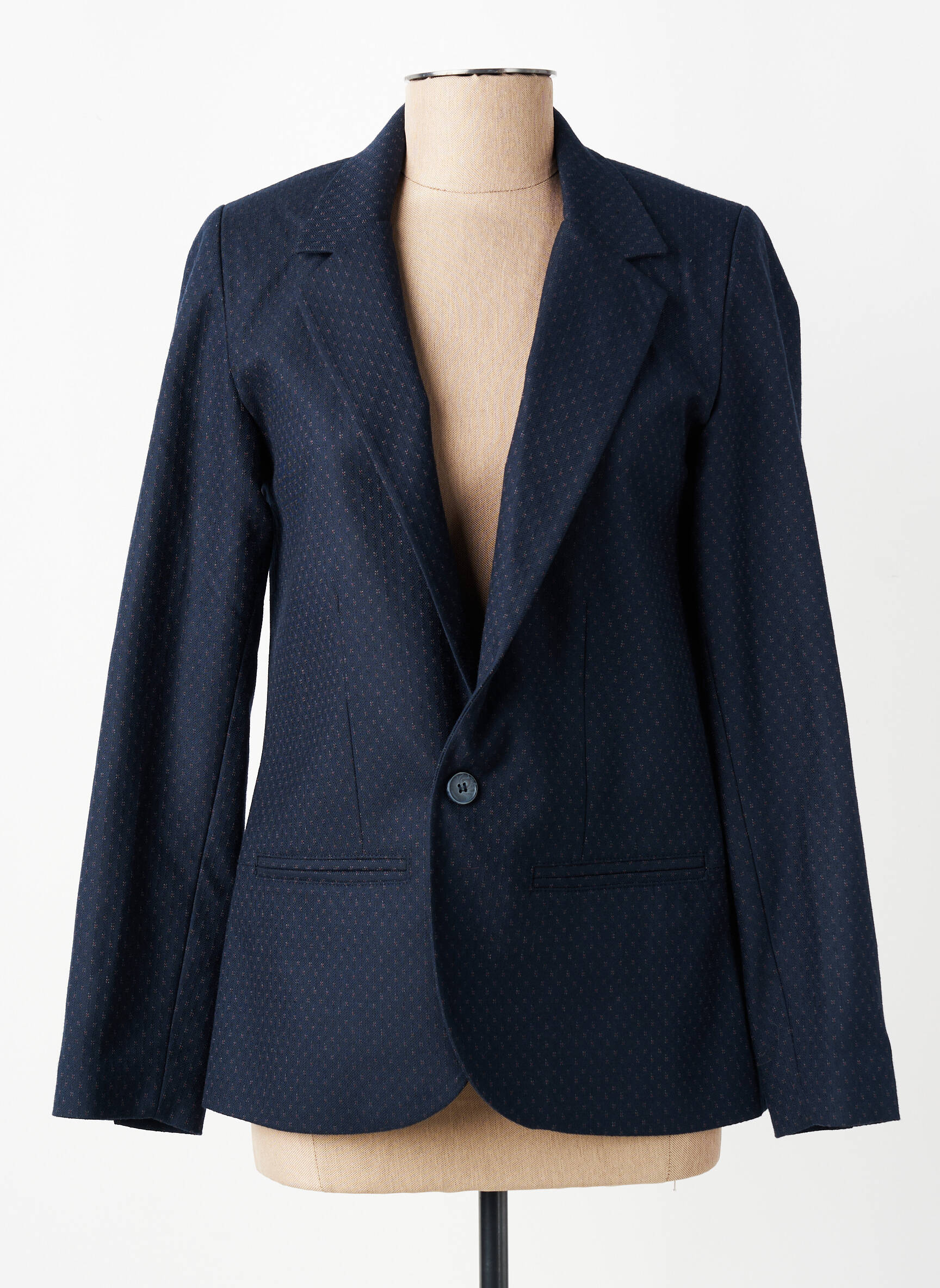 Blazer poches bleu REIKO femme