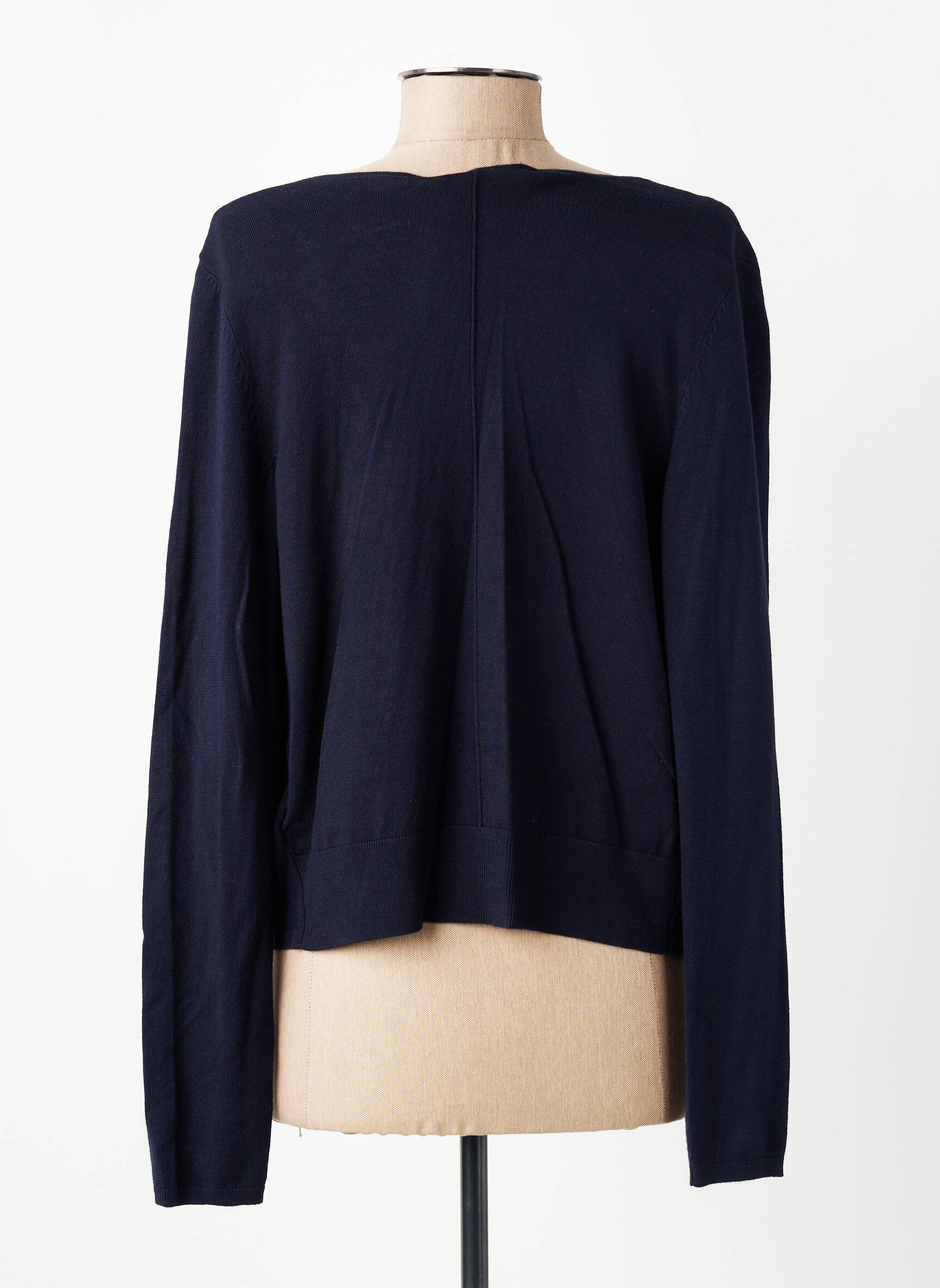 Gilet manches longues stretch bleu OUI femme
