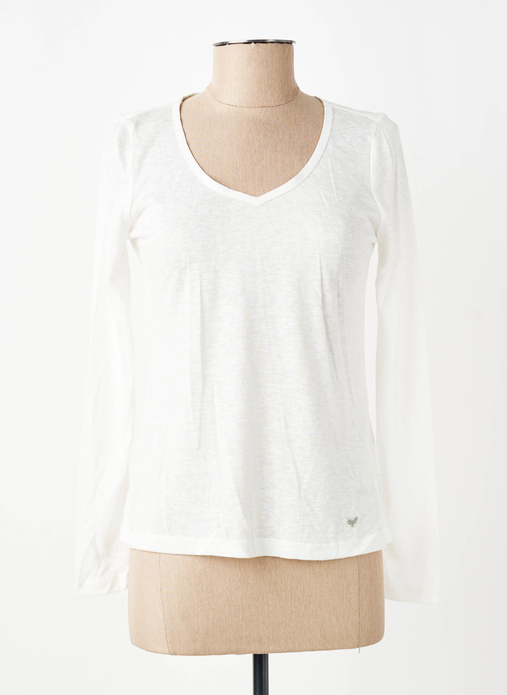 T-shirt manches longues manches longues blanc LPB LES PETITES BOMBES  femme
