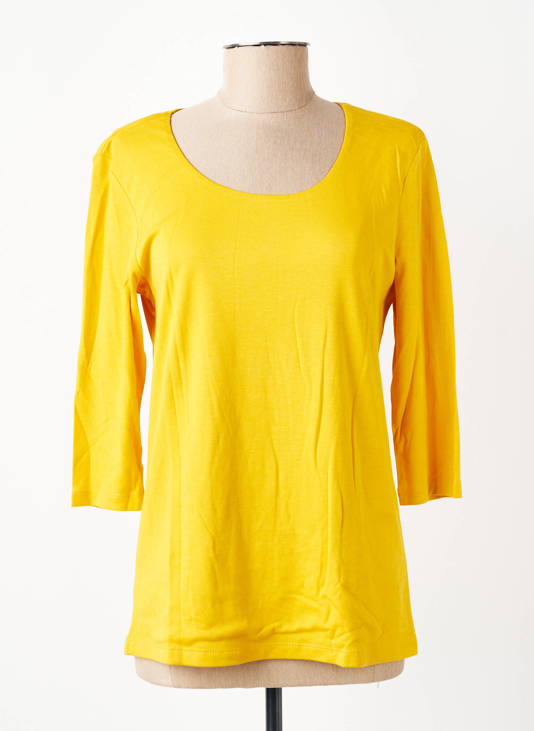 T-shirt manches 3/4 manches 3/4 jaune STREET ONE femme