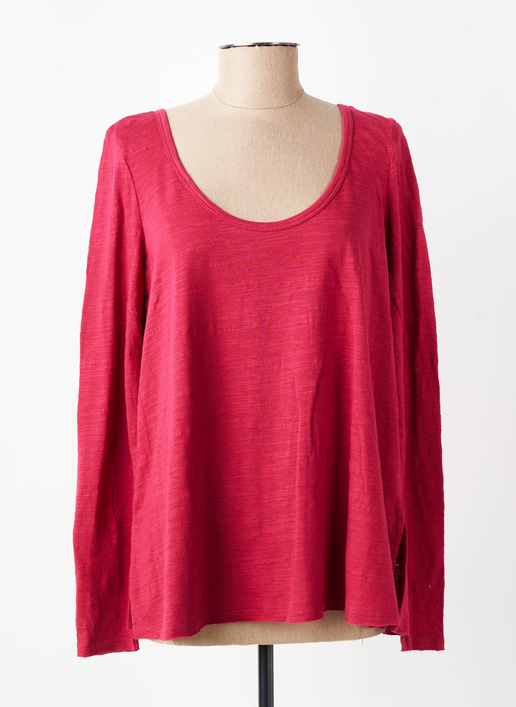 T-shirt manches longues manches longues rouge AMERICAN VINTAGE femme