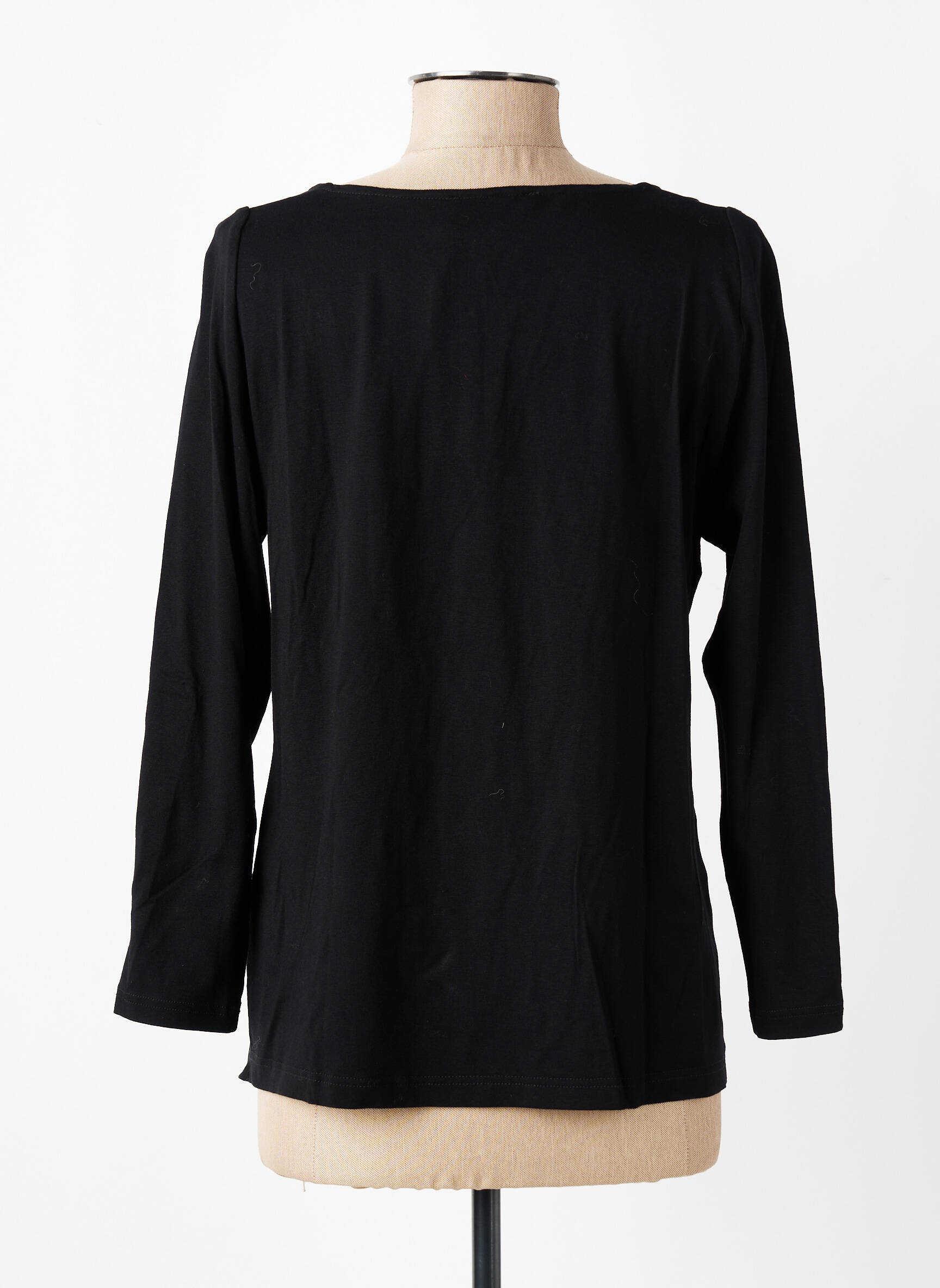 T-shirt manches 3/4 manches 3/4 noir AKELA KEY femme