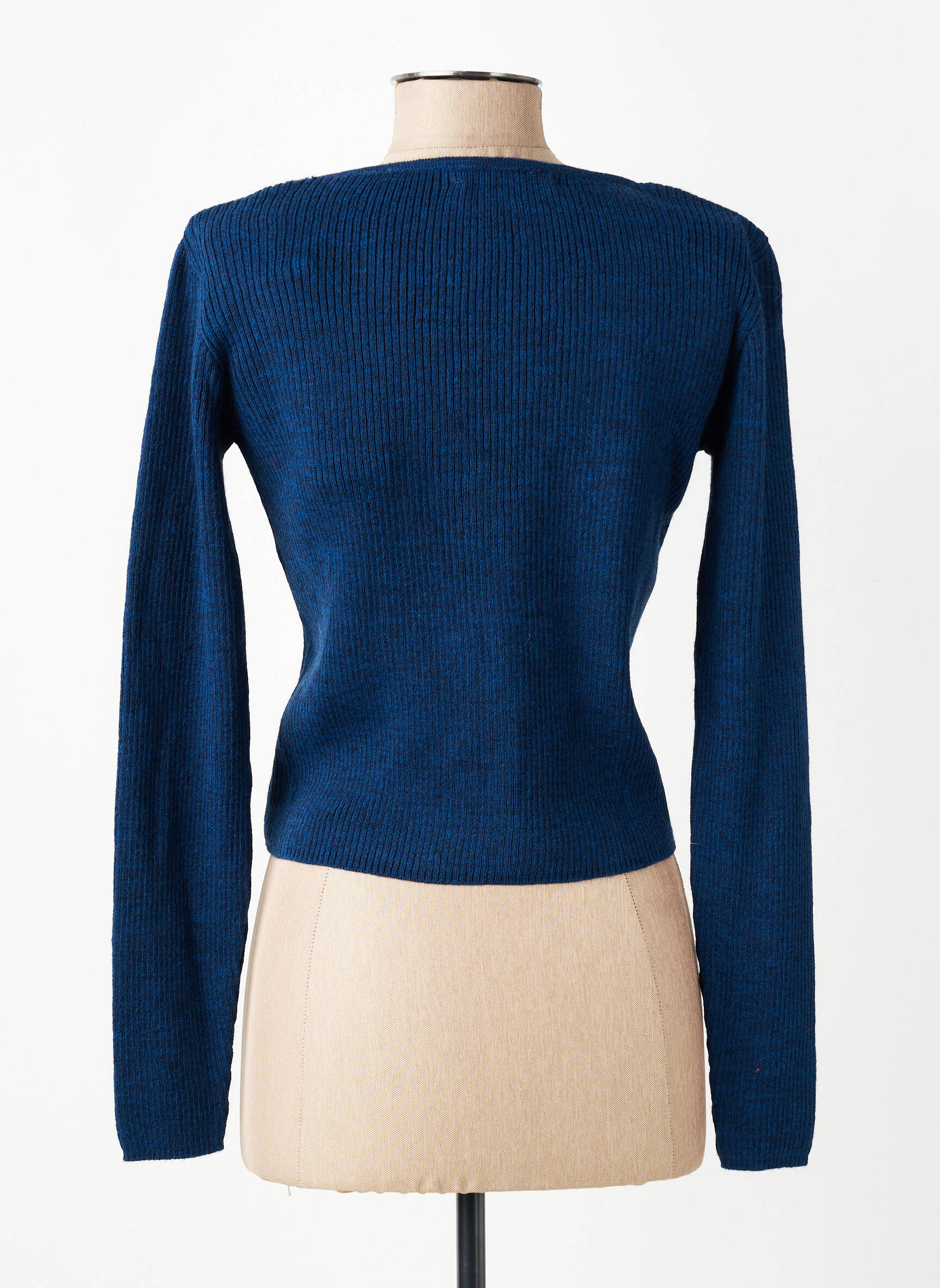Gilet manches longues stretch bleu SCHOOL RAG femme