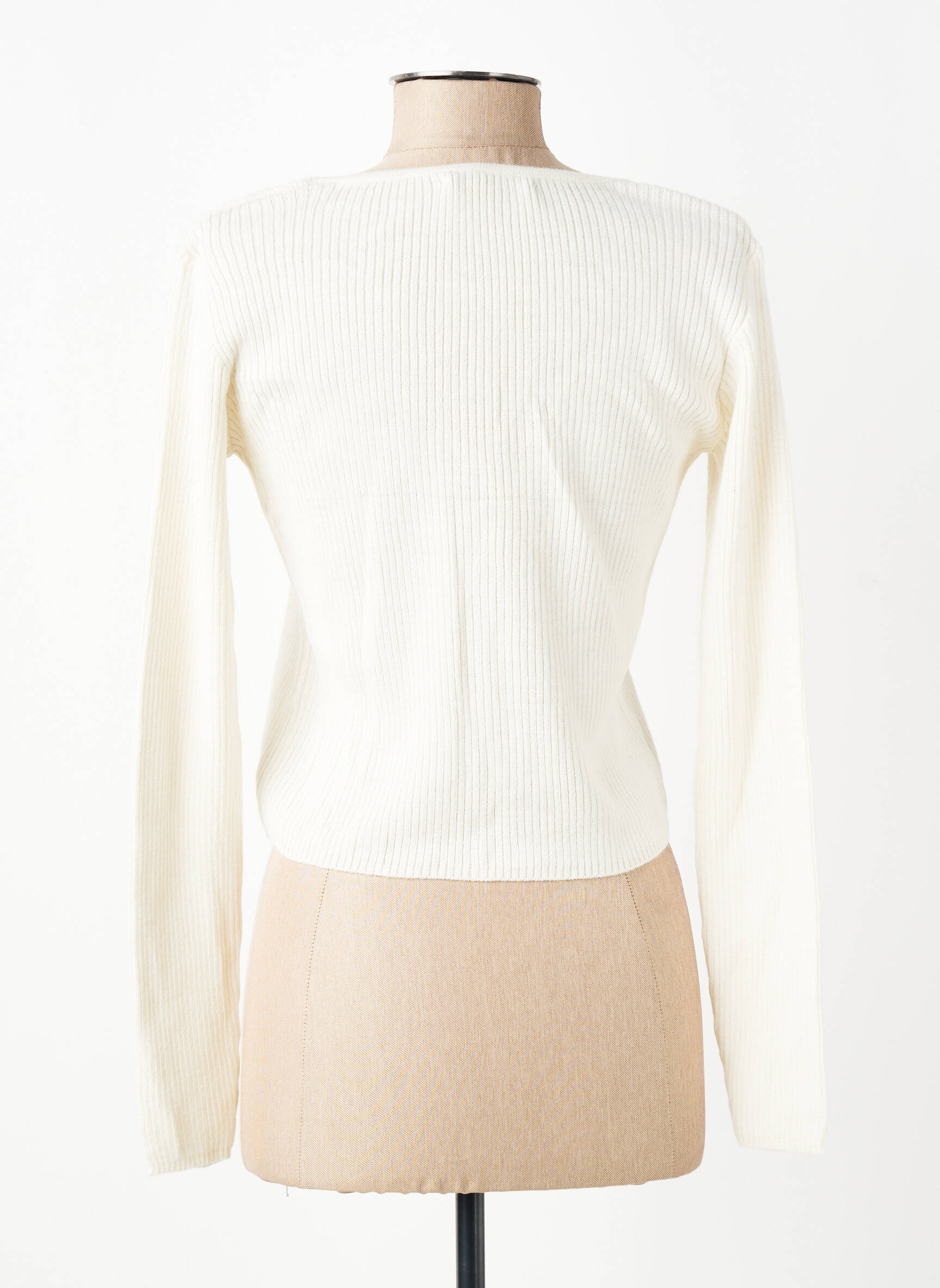 Gilet manches longues stretch beige SCHOOL RAG femme
