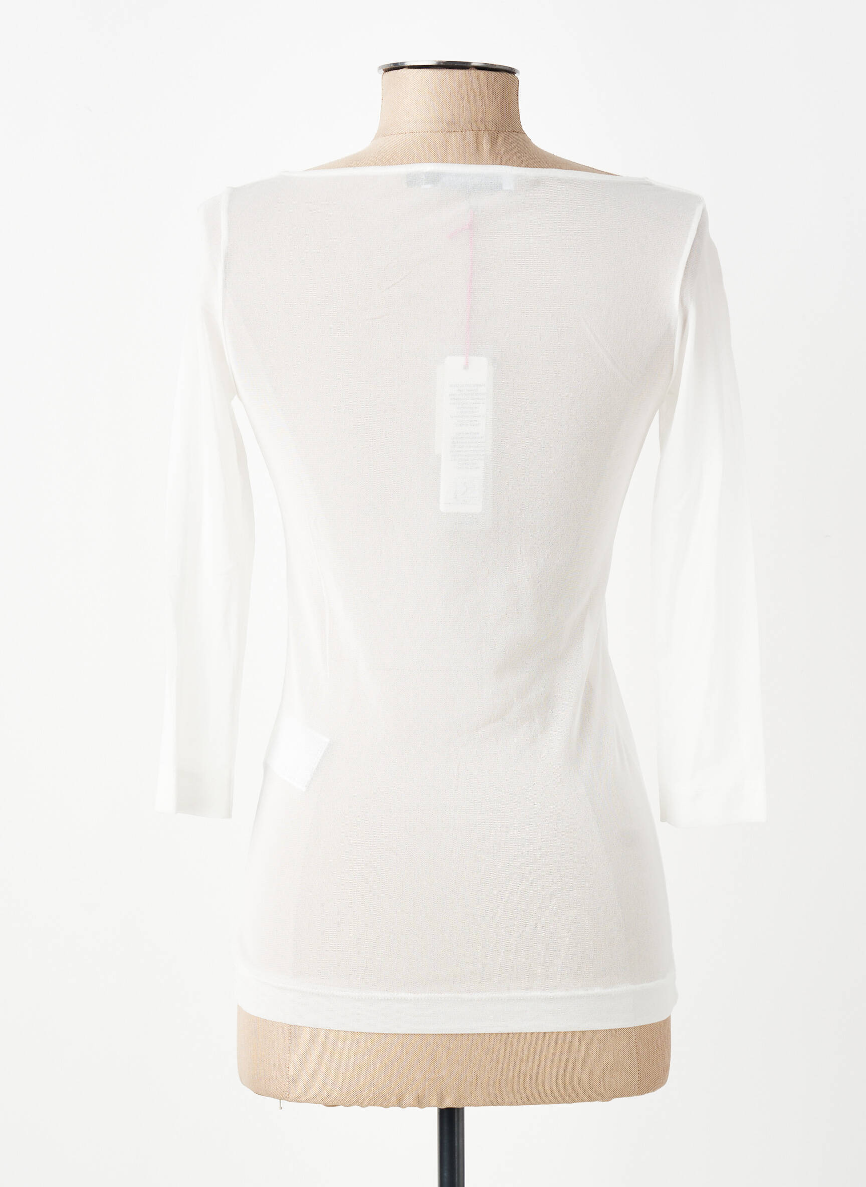 Top manches longues manches longues blanc RAIN KISS femme