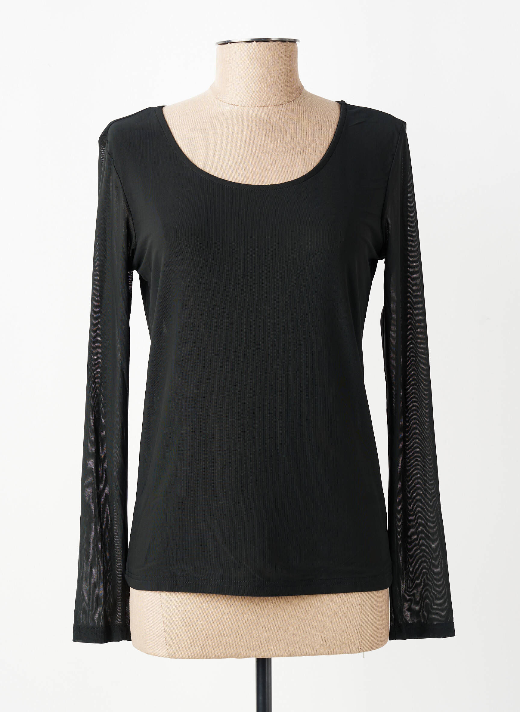 Top manches longues manches longues noir LOLA ESPELETA femme