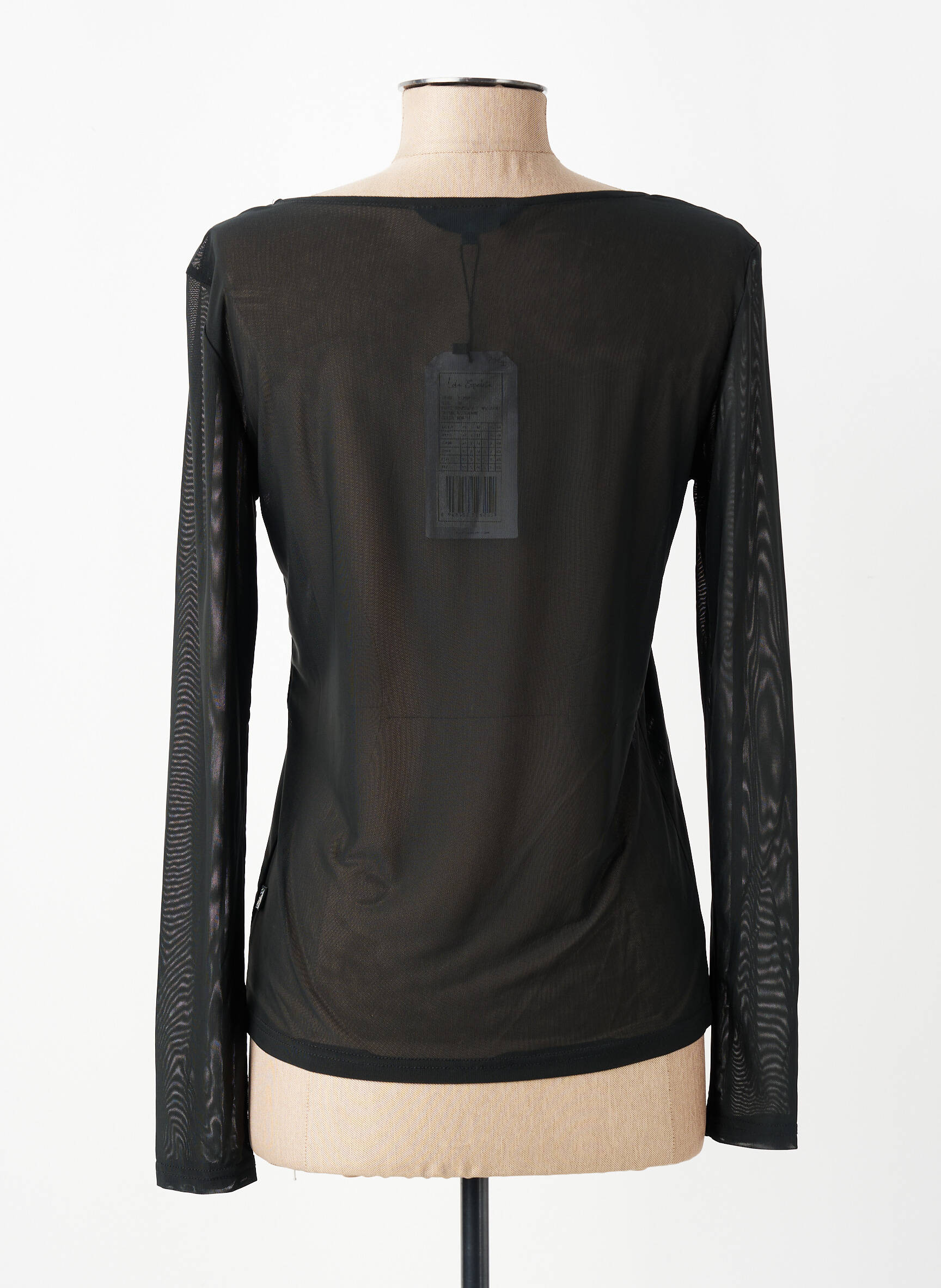 Top manches longues manches longues noir LOLA ESPELETA femme