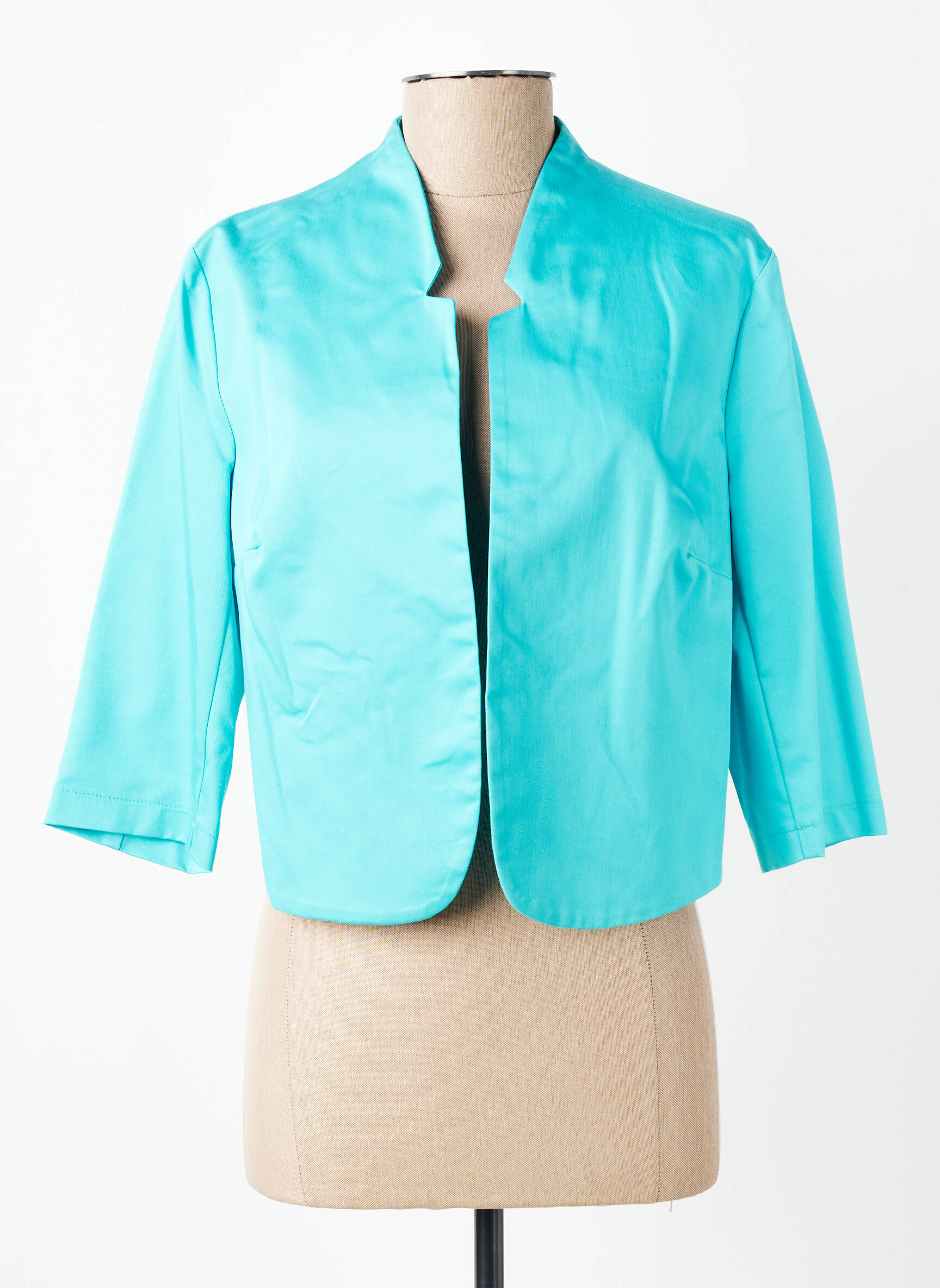 Veste chic col v bleu RINASCIMENTO femme