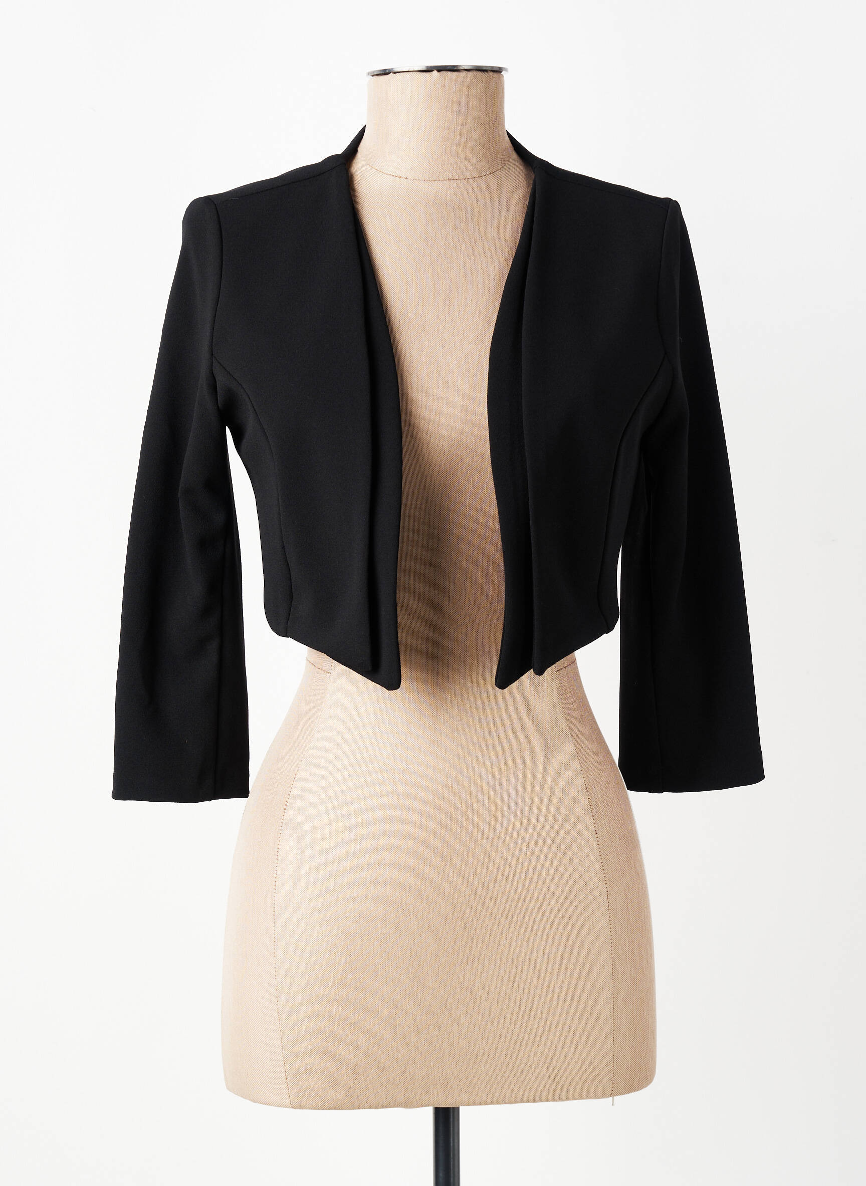 Boléro manches longues noir RINASCIMENTO femme