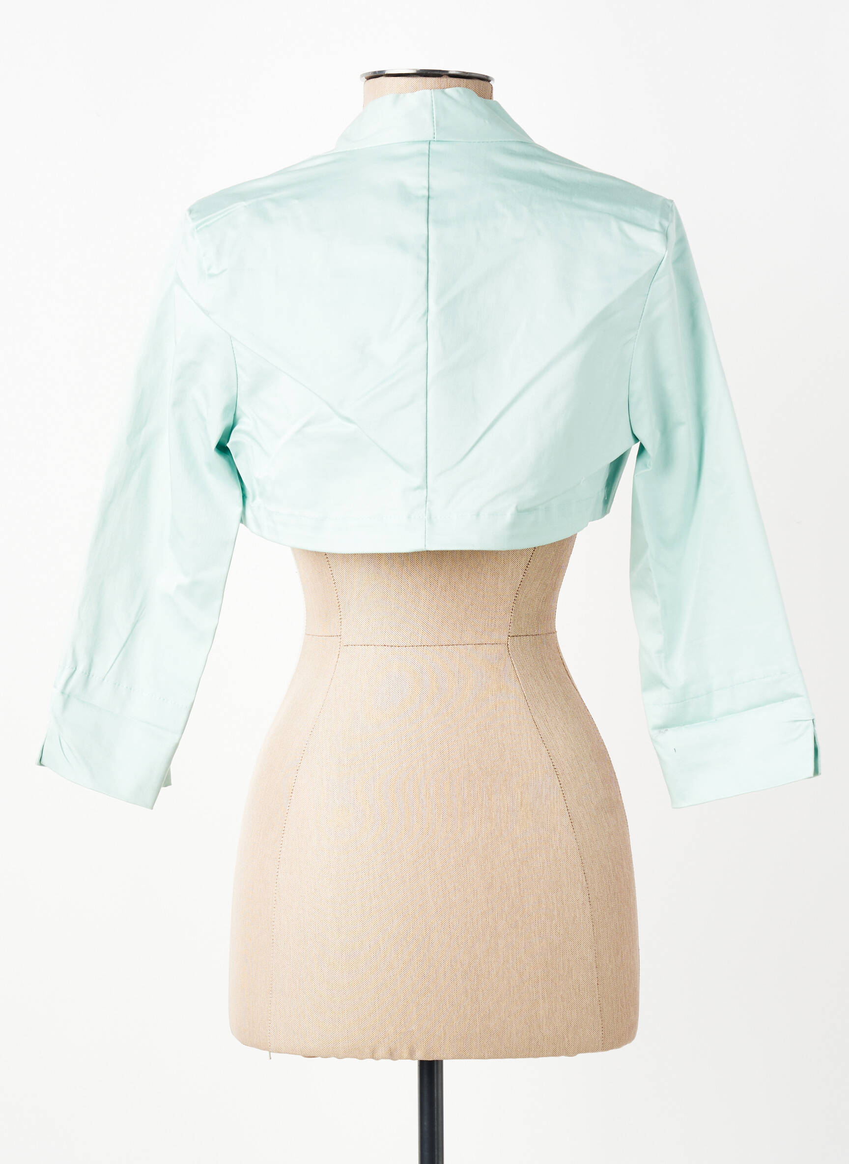 Boléro coupe cintrée vert RINASCIMENTO femme